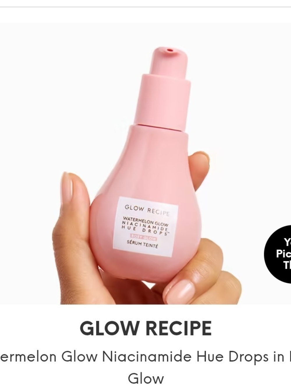 Glow Recipe Hue Drops Serum - Soft Pink